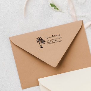 Palmen Name und Rücksendeadresse der Skriptfamil Permastempel