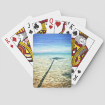 "Palmen-Schatten-" Spielkarten