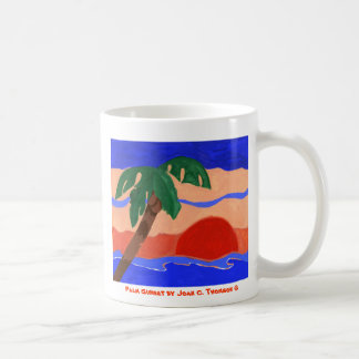 Palmen-Sonnenuntergang-Tasse Kaffeetasse