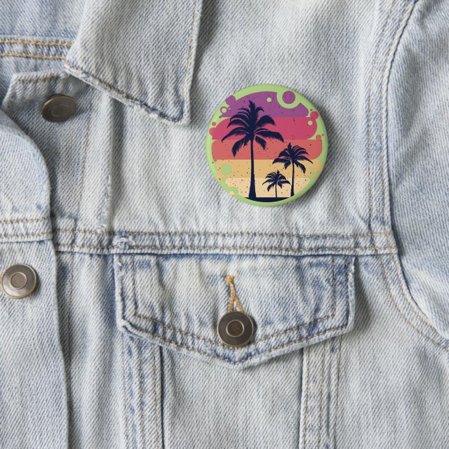 Palmen - Sunset-Logo Button (Beispiel)