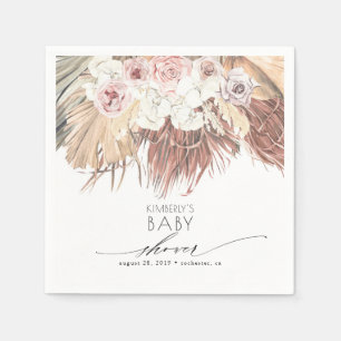 Palmen Tropical Boho Baby Shower/ Braut-Shower Serviette