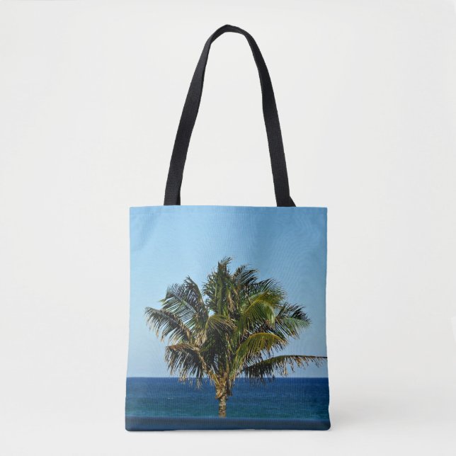 Palmen über dem Ozean Tasche (Vorderseite)