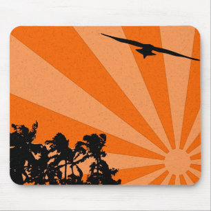 Palmen und Möwen-Mauspad Mousepad