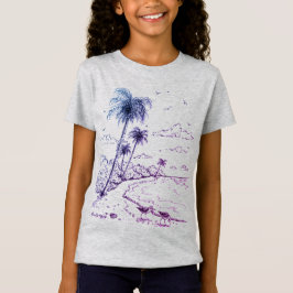 Palmen und Sandpiper Beach Life T - Shirt