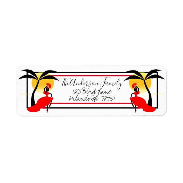 Palmen und Tänzer (Vorne)