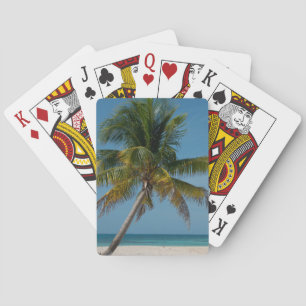 Palmen und weißer Sandstrand 2 Spielkarten