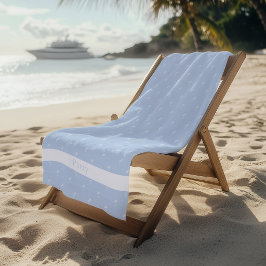 Palmen weiß auf Himmelblau Strandtuch