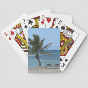 Palmenbaum am Strand Spielkarten
