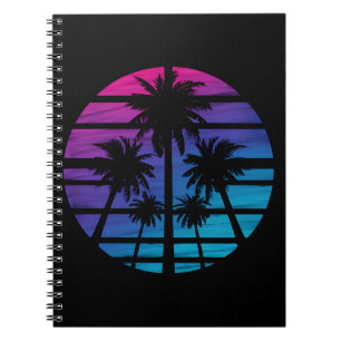 Palmenbaum Hawaiianischer Strand Sommerurlaub Notizblock