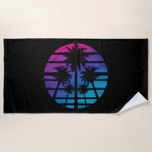 Palmenbaum Hawaiianischer Strand Sommerurlaub Strandtuch