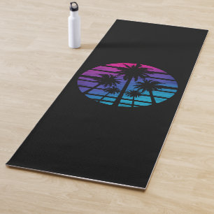 Palmenbaum Hawaiianischer Strand Sommerurlaub Yogamatte