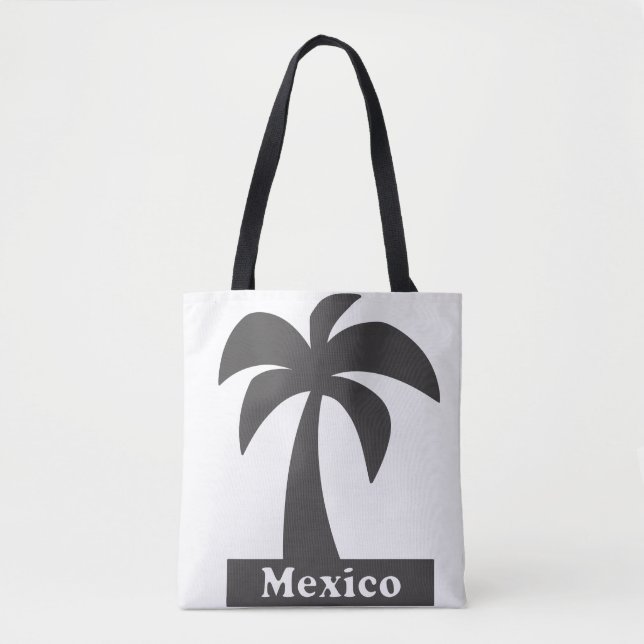 Palmenbaum (Mexiko-Urlaub) - Custom All-over-Prin Tasche (Vorderseite)