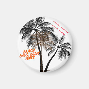 Palmenbaum-Motivationskunst – Vollständig anpassba Magnet
