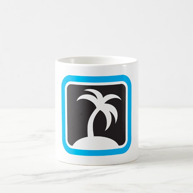 Palmenbaum-Symbol Kaffeetasse (Von Creator hochgeladen)