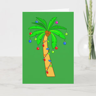 Palmenbaum zu Weihnachten dekoriert