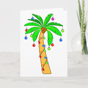 Palmenbaum zu Weihnachten dekoriert