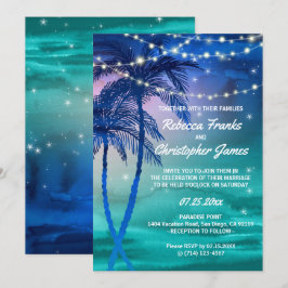 Palmenbäume - Einladungen für Hochzeiten