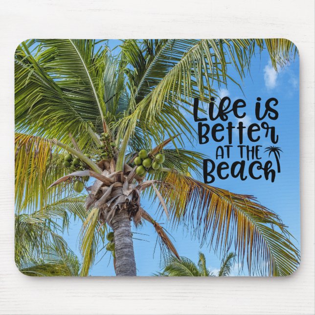 Palmenbäume schweben mousepad (Vorne)