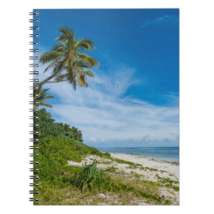 Palmenbestandene Kolovai-Strand Notizblock