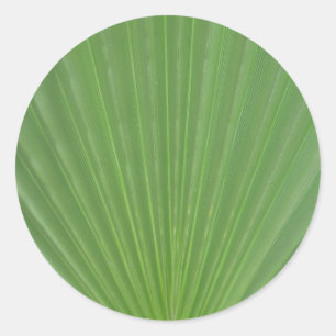 Palmenblatt Runder Aufkleber
