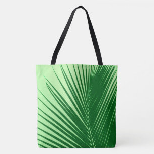 Palmenblatt - Smaragd und Limettengrün Tasche