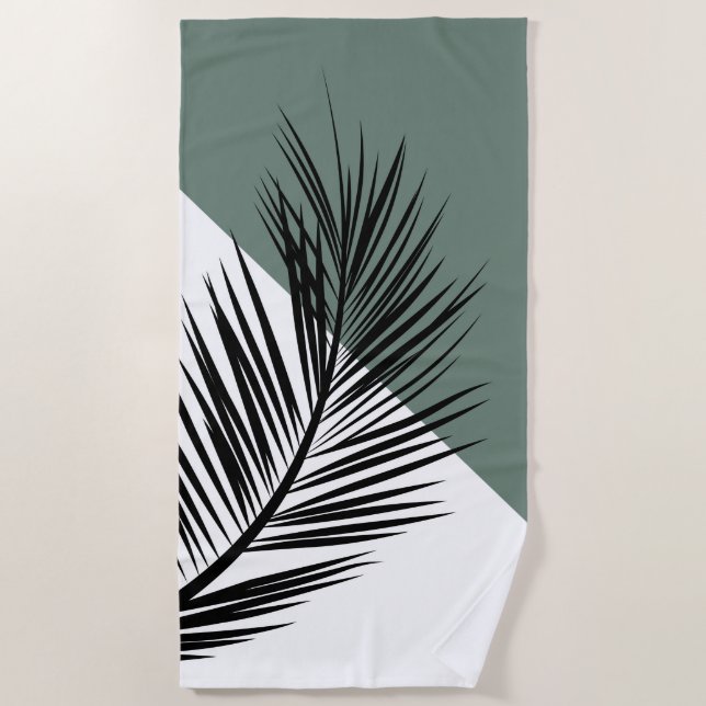 Palmenblatt Strandtuch (Vorderseite)