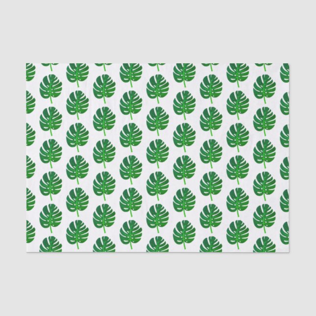 Palmenblatt Tropical Monstera Seidenpapier (Vorderseite)