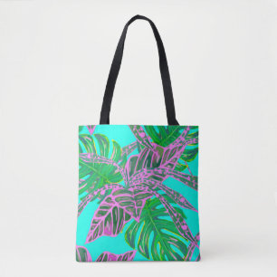 Palmenblatt und Coleus tropische Eis-Tasche Tasche