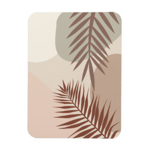 Palmenblätter, Boho abstrakte geometrische Kunst Magnet