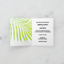 Palmenblättergrün Blätter Hochzeitsweiß