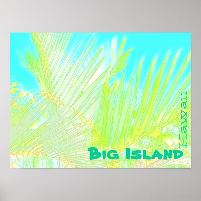 Palmenblätterplakat Poster (Vorne)