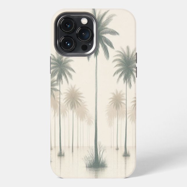 Palmenboulevard iPhone 13 Pro Max Hülle (Rückseite)