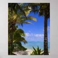 Palmengesäumter Strand Cook Inseln 2
