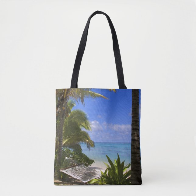 Palmengesäumter Strand Cook Inseln 2 Tasche (Vorderseite)