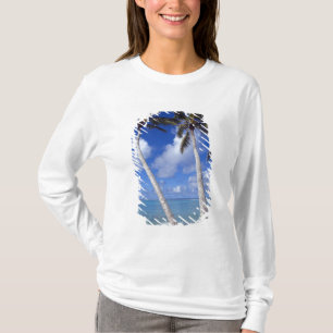 Palmengesäumter Strand Cook Inseln T-Shirt