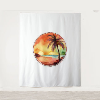 Palmenkreis Wandteppich