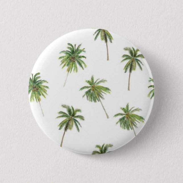 Palmenmuster Button (Vorderseite)