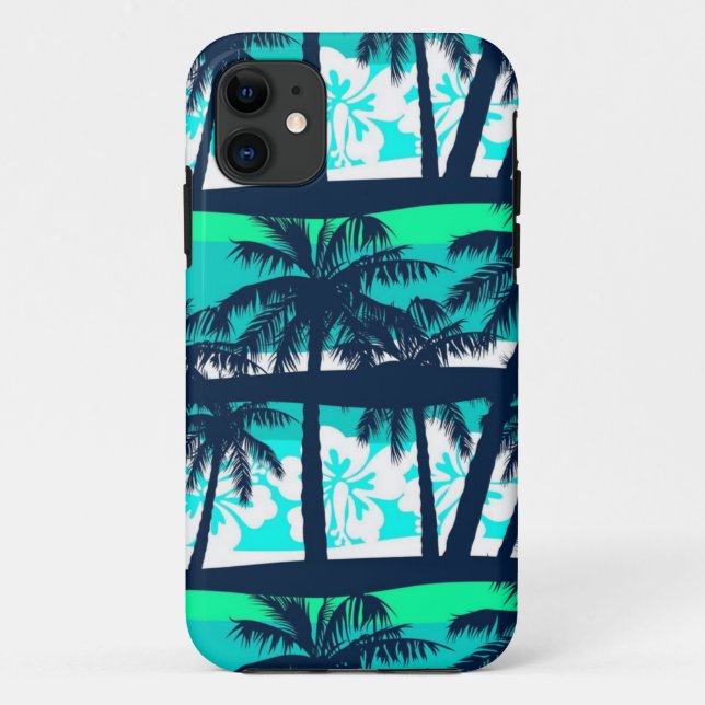 Palmenmuster Case-Mate iPhone Hülle (Rückseite)