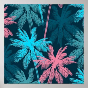 Palmenmuster Poster