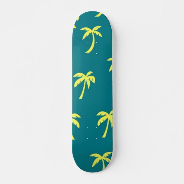 Palmenmuster Skateboard (Vorne)