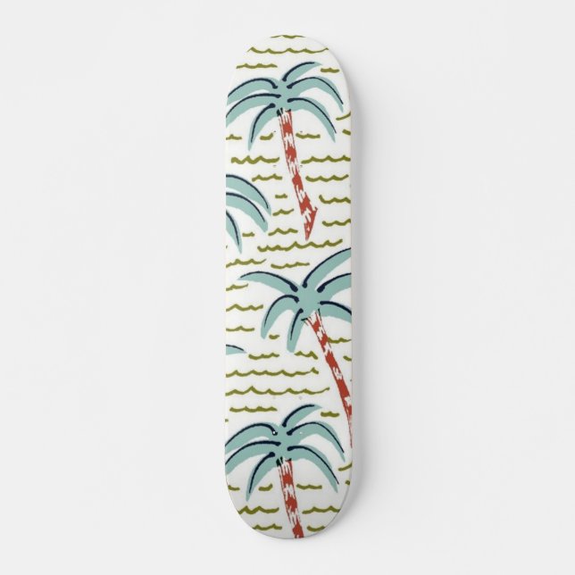 Palmenmuster Skateboard (Vorne)