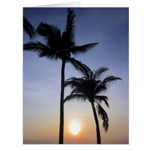 Palmensonnenuntergang groß