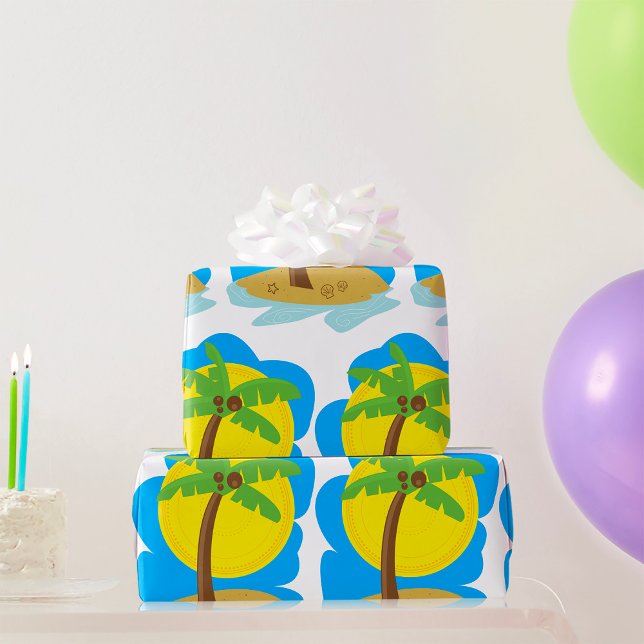 Palmenstrand Geschenkpapier (Von Creator hochgeladen)