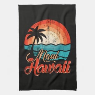 Palmenstrand Hawaii-Strand Geschirrtuch