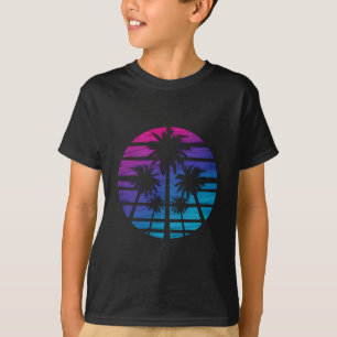 Palmenstrand Hawaiianischer Strand Sommerferien T-Shirt