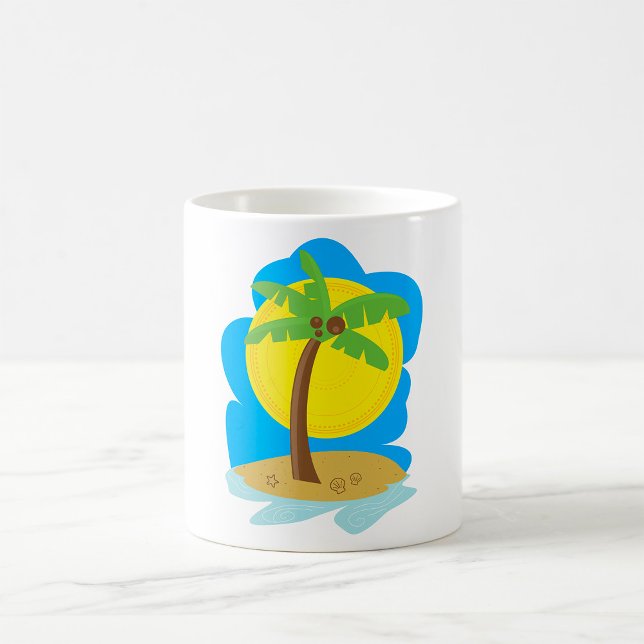 Palmenstrand Kaffeetasse (Von Creator hochgeladen)