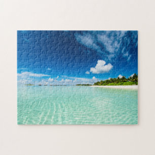Palmenstrand Tiefblaue Himmelswasser