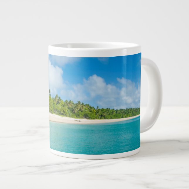 Palmenstrand, Tonga Jumbo-Tasse (Vorderseite Rechts)