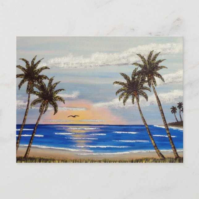 Palmensträucher Postkarte (Vorderseite)