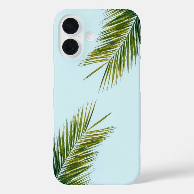 Palmenzweig iPhone 16 Hülle (Rückseite)